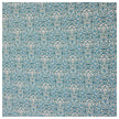 Baumwollsatin Ornamente und Paisley hellblau