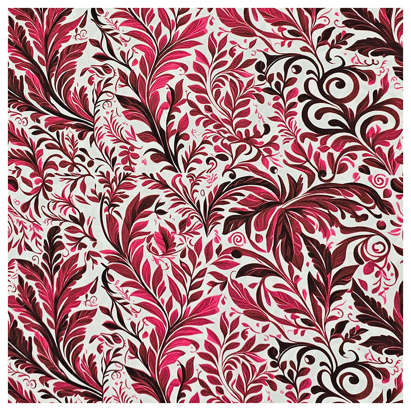 Trachten Stoffpaket bordeaux und weinrot mit Schürze