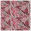 Baumwollsatin Pflanzen bordeaux und rot