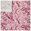 Baumwollsatin Pflanzen altrosa und mauve