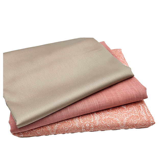 Trachten Stoffpaket pfirsich und Schürze in beige