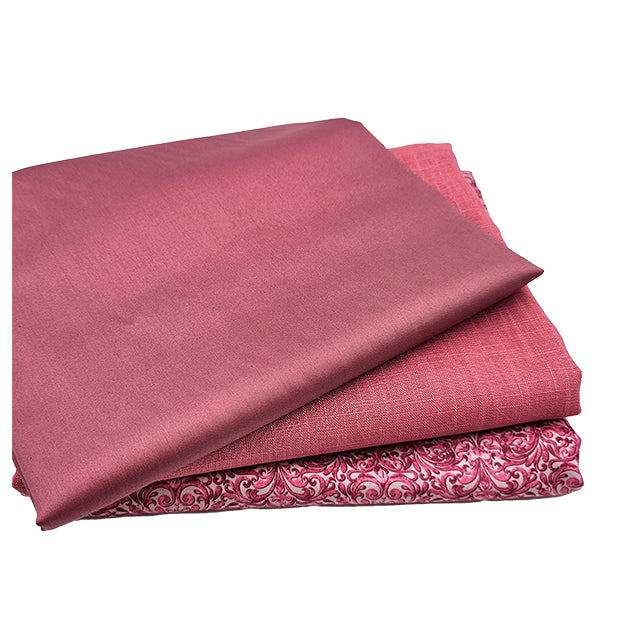 Trachten Stoffpaket altrosa und beere mit Schürze