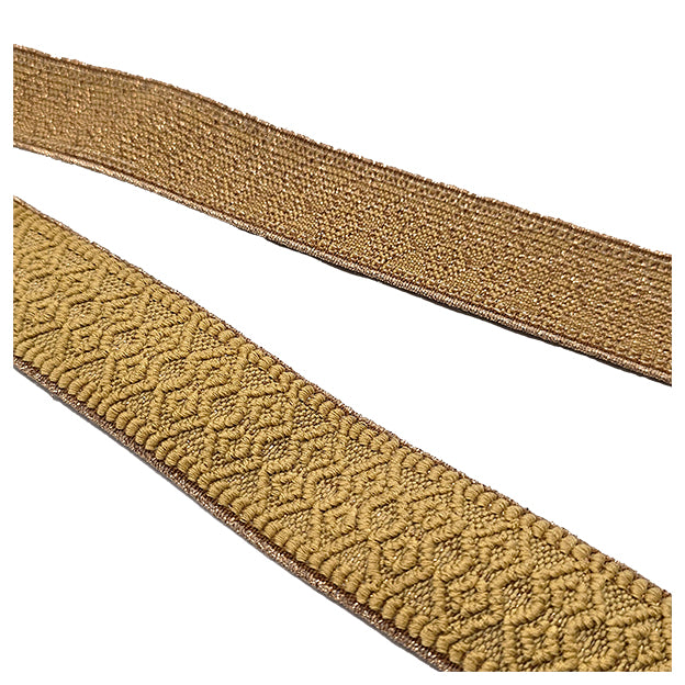 Elastic Band Relief ocker und gold 4cm