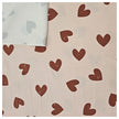 Jersey Herzen rosa und weinrot