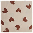 Jersey Herzen rosa und weinrot