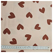 Jersey Herzen rosa und weinrot