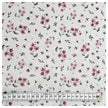 Jersey Blumen rosa und weiß