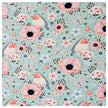 Jersey Vögel und Blumen in mint