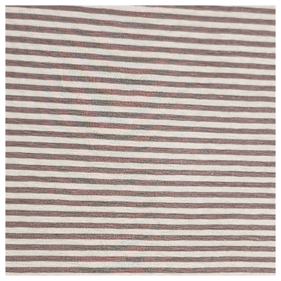 Jersey Streifen taupe 2mm