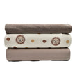 French Terry Stoffpaket Löwe und beige mit Bündchen