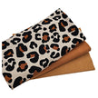 French Terry Stoffpaket Leoprint und uni mit Bündchen