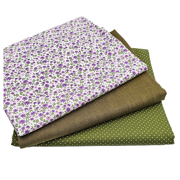 Trachten Stoffpaket in schilfgrün mit Blumen Schürze