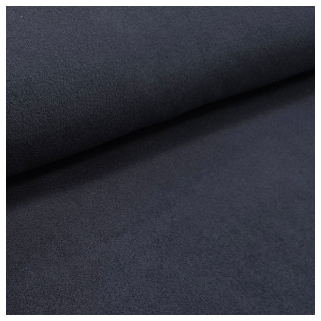 Baumwoll Fleece uni marine