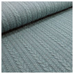 Zopf Jacquard/ Jersey petrolgrün