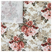 Baumwollsatin Siena Blumen altrosa, mauve und olive