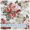 Baumwollsatin Siena Blumen altrosa, mauve und olive