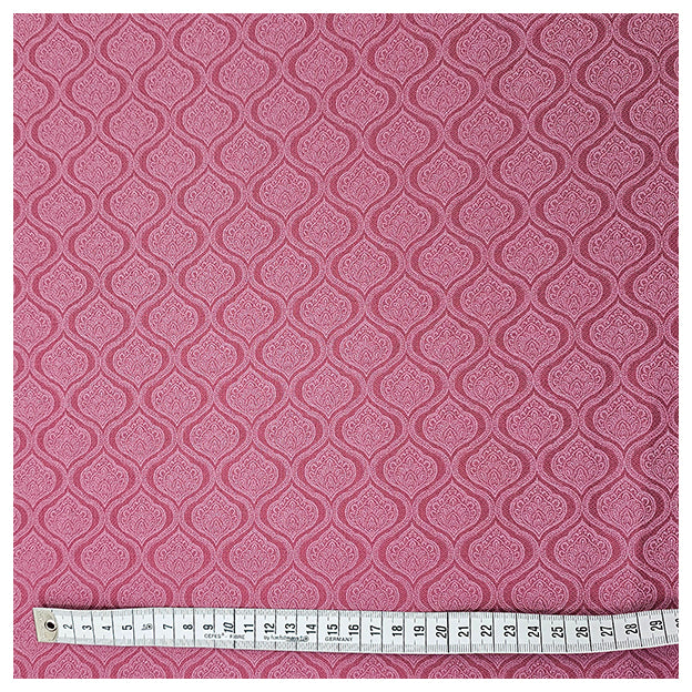 Baumwoll-Köper Ornamente Halbdruck fuchsia