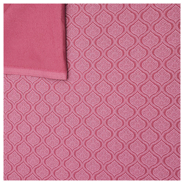 Baumwoll-Köper Ornamente Halbdruck fuchsia