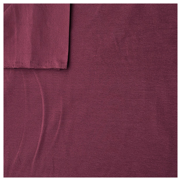 Baumwolljersey uni dark mauve
