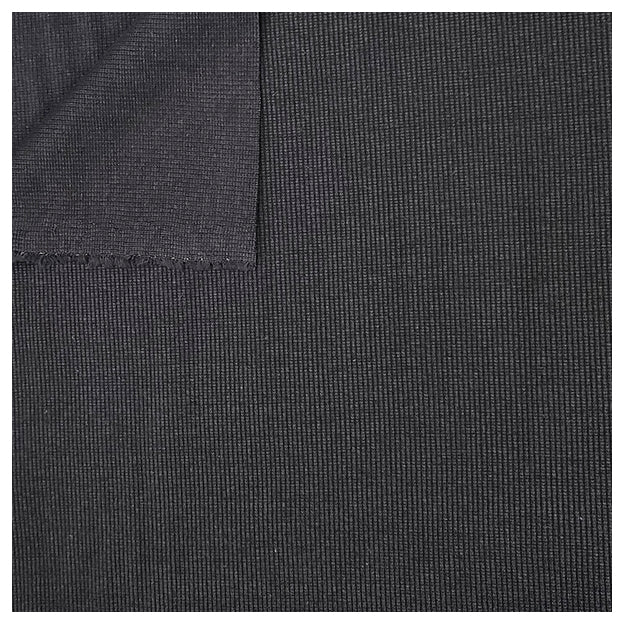 Rippjersey schwarz