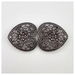 Dirndlschließe aus Metall Silber 65mm/32mm