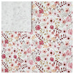 Jersey Blumen Pastell rosa