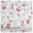 Baumwollsatin Blumen rosa