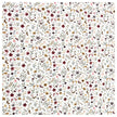 Baumwoll-Popelin Blumen Collage ecru