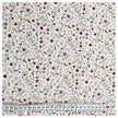 Baumwoll-Popelin Blumen Collage ecru