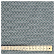 Baumwollsatin Halbdruck kleine Ornamente petrol