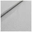 Baumwollsatin Halbdruck kleine Ornamente silbergrau