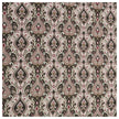 Baumwollsatin Siena Ornamente altrosa und olivgrün