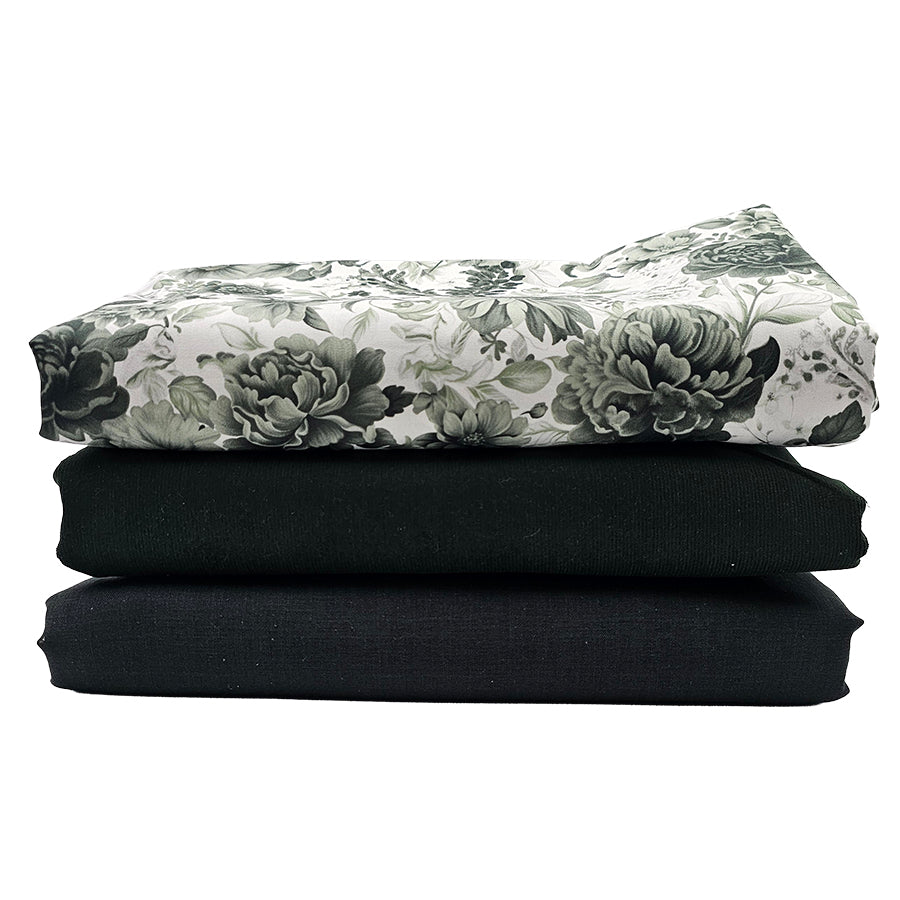 Trachten Stoffpaket mit Babycord in waldgrün und passender Schürze