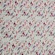 Rippjersey Blumen wollweiß
