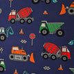 French Terry Fahrzeuge blau