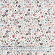 Jersey bunte Blumen wollweiß