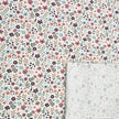Jersey bunte Blumen wollweiß