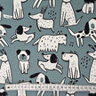 French Terry Hunde stahlblau