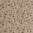 Jersey Blumen beige