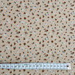 Jersey Blumen beige