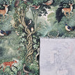 Canvas Panama Tiere grün