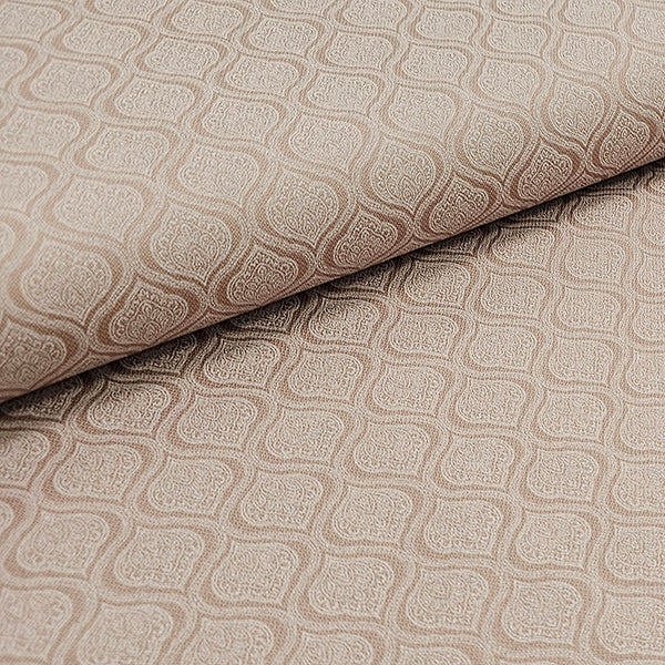 Baumwoll-Köper Ornamente Halbdruck nougat