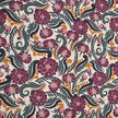 Baumwollsatin Paisley bunt
