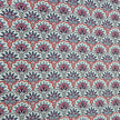 Baumwollsatin Siena Floral blau, rosa und rot