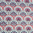 Baumwollsatin Siena Floral blau, rosa und rot