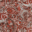 Baumwollsatin Siena Paisley terra und rot