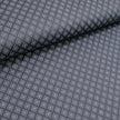 Baumwollsatin kleine Ornamente Halbdruck in pflaumenblau