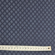 Baumwollsatin kleine Ornamente Halbdruck in pflaumenblau