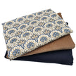 Trachten Stoffpaket Babycord beige und marine mit Schürze
