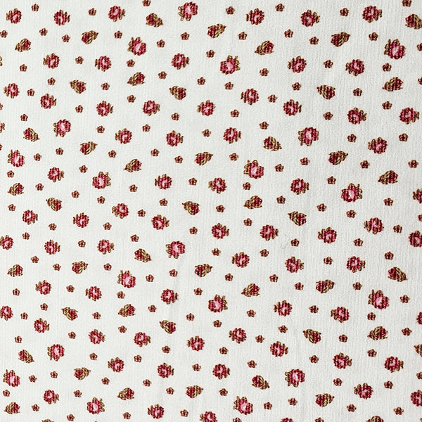 Babycord Blumen altrosa